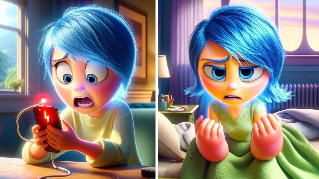 Why the Inside Out 2 Glued to Phone Scene Is Going Viral Online